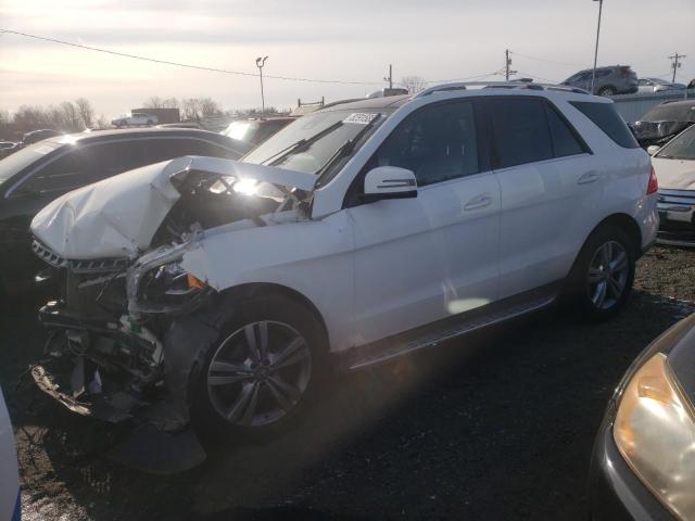 4JGDA5HB9EA394578 - 2014 MERCEDES-BENZ ML 350 4MATIC WHITE photo 1