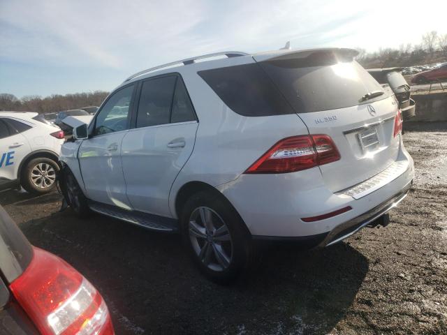 4JGDA5HB9EA394578 - 2014 MERCEDES-BENZ ML 350 4MATIC WHITE photo 2