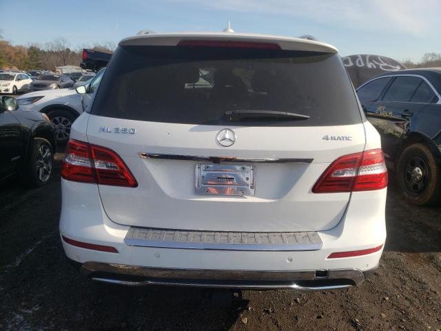 4JGDA5HB9EA394578 - 2014 MERCEDES-BENZ ML 350 4MATIC WHITE photo 6