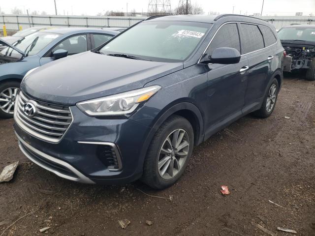 KM8SM4HF7KU299524 - 2019 HYUNDAI SANTA FE X SE BLUE photo 1