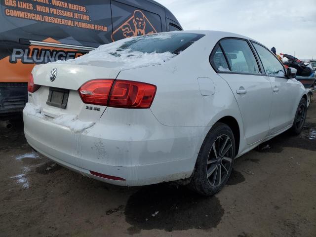 3VWDZ7AJ7BM386100 - 2011 VOLKSWAGEN JETTA SE WHITE photo 3