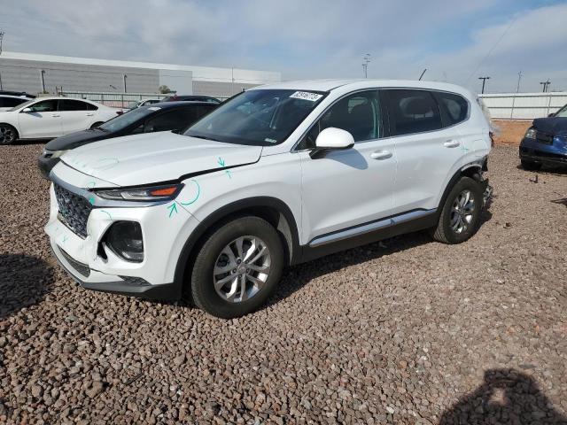 5NMS23AD6KH100709 - 2019 HYUNDAI SANTA FE SE WHITE photo 1