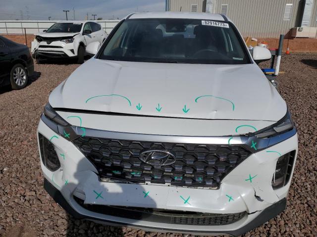 5NMS23AD6KH100709 - 2019 HYUNDAI SANTA FE SE WHITE photo 5