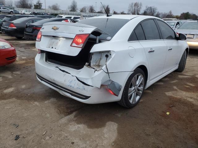 1G1PG5SB8E7263169 - 2014 CHEVROLET CRUZE LTZ WHITE photo 3