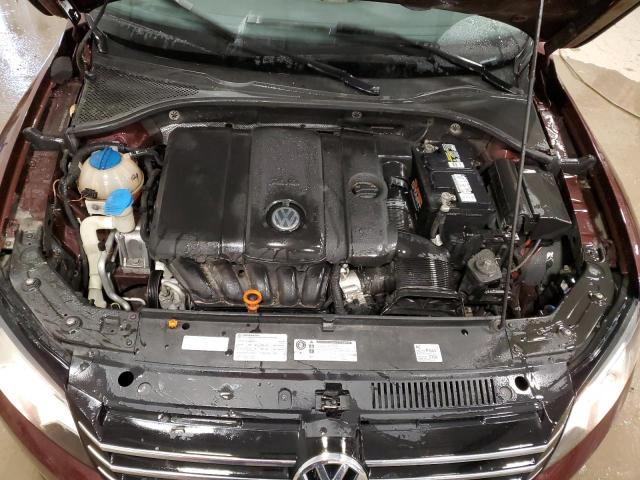 1VWBP7A34CC010679 - 2012 VOLKSWAGEN PASSAT SE Granate foto 11