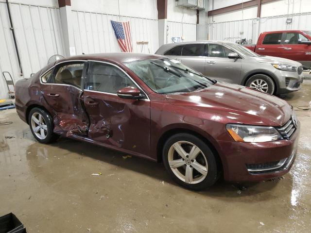 1VWBP7A34CC010679 - 2012 VOLKSWAGEN PASSAT SE Granate foto 4