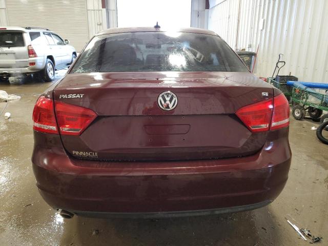 1VWBP7A34CC010679 - 2012 VOLKSWAGEN PASSAT SE Granate foto 6