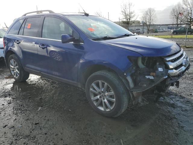 2FMDK4KC0EBB86778 - 2014 FORD EDGE LIMITED BLUE photo 4