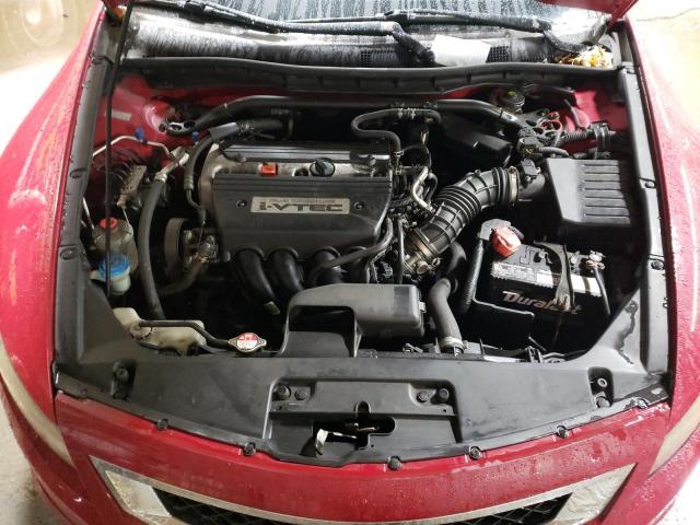 1HGCS12878A028532 - 2008 HONDA ACCORD EXL RED photo 11