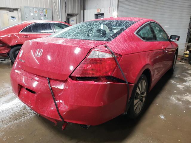 1HGCS12878A028532 - 2008 HONDA ACCORD EXL RED photo 3