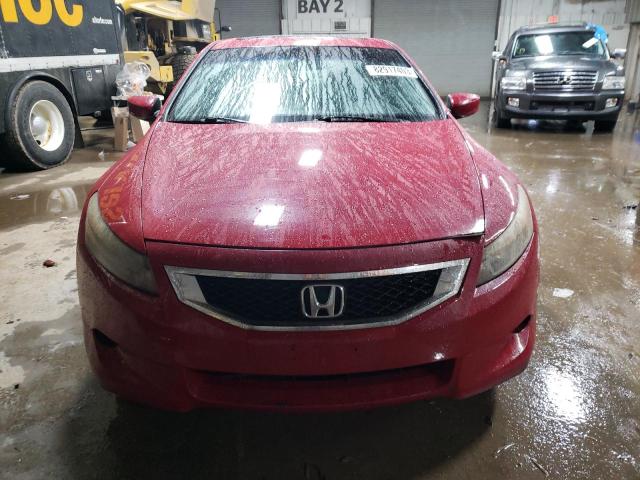 1HGCS12878A028532 - 2008 HONDA ACCORD EXL RED photo 5