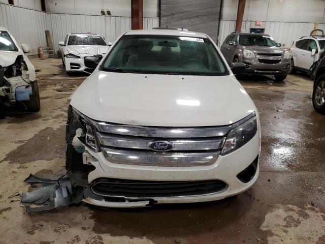 3FAHP0GA6CR118075 - 2012 FORD FUSION S WHITE photo 5