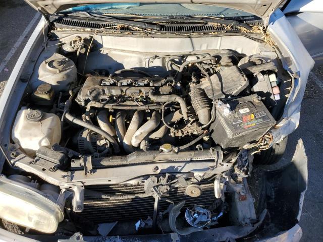 1NXBR12E21Z515780 - 2001 TOYOTA COROLLA CE SILVER photo 11