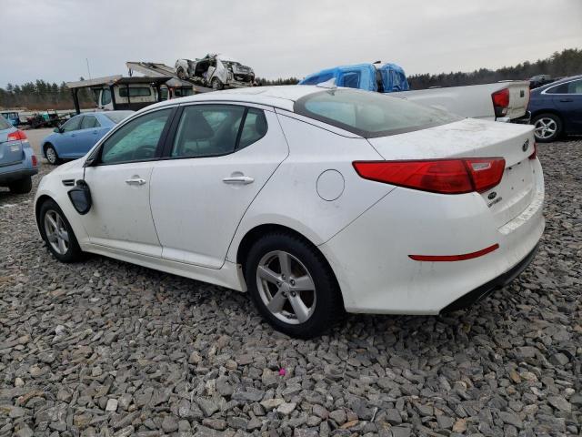 5XXGM4A75FG375704 - 2015 KIA OPTIMA LX WHITE photo 2