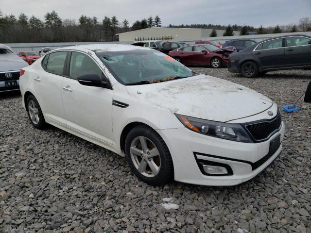 5XXGM4A75FG375704 - 2015 KIA OPTIMA LX WHITE photo 4