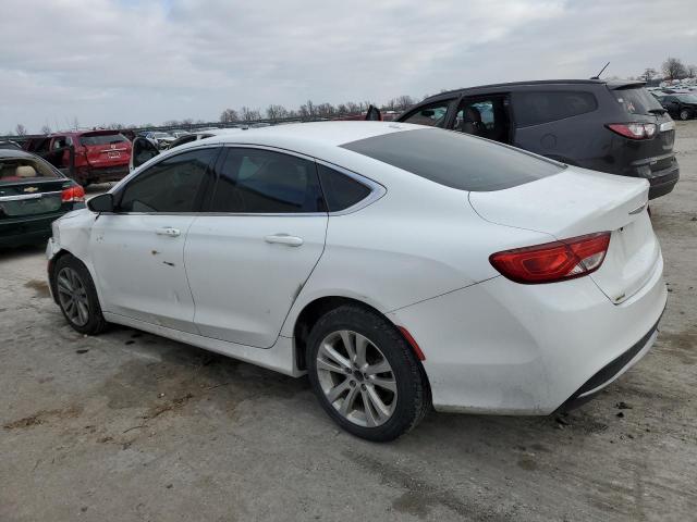 1C3CCCAB3FN607970 - 2015 CHRYSLER 200 LIMITED WHITE photo 2