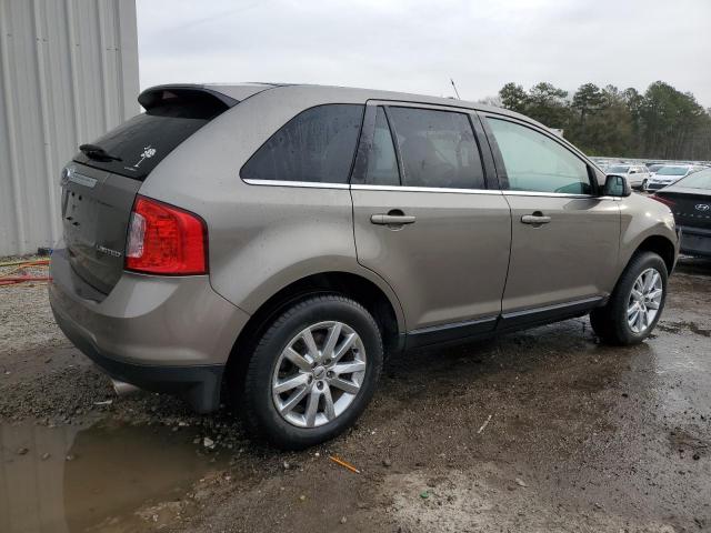 2FMDK3KC3EBB60055 - 2014 FORD EDGE LIMITED GRAY photo 3