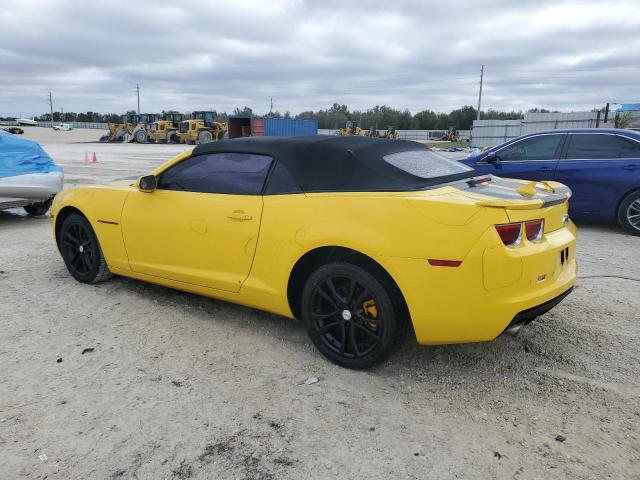 2G1FB3D31C9116739 - 2012 CHEVROLET CAMARO LT YELLOW photo 2