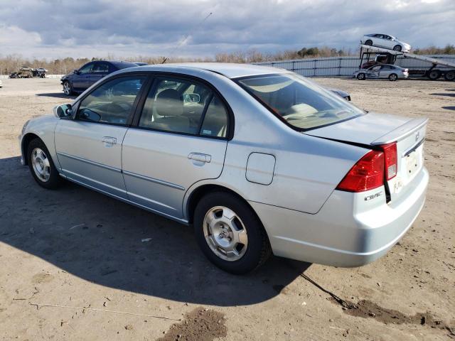 JHMES96693S005270 - 2003 HONDA CIVIC HYBRID BLUE photo 2