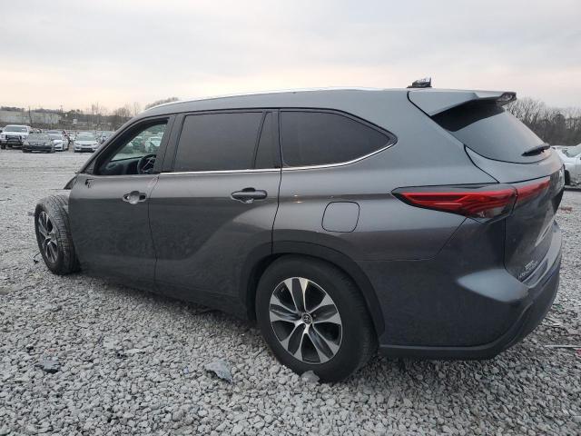 5TDGZRAH5MS531436 - 2021 TOYOTA HIGHLANDER XLE CHARCOAL photo 2