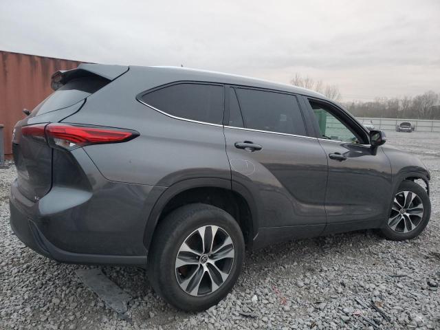 5TDGZRAH5MS531436 - 2021 TOYOTA HIGHLANDER XLE CHARCOAL photo 3