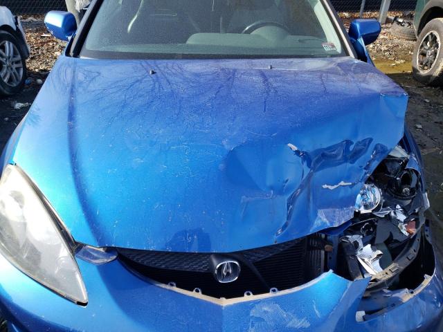 JH4DC538X5S005482 - 2005 ACURA RSX BLUE photo 11