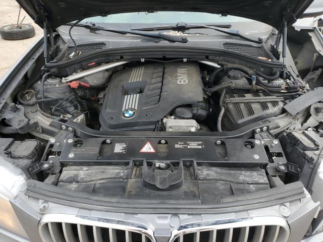 5UXWX5C51BL710664 - 2011 BMW X3 XDRIVE28I GRAY photo 11