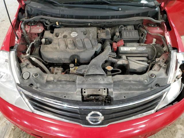 3N1BC1CP9AL422161 - 2010 NISSAN VERSA S RED photo 11