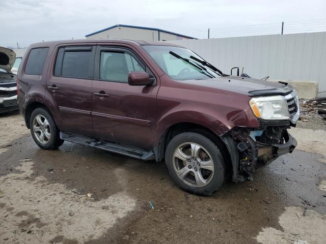 5FNYF3H58DB032852 - 2013 HONDA PILOT EXL BURGUNDY photo 4