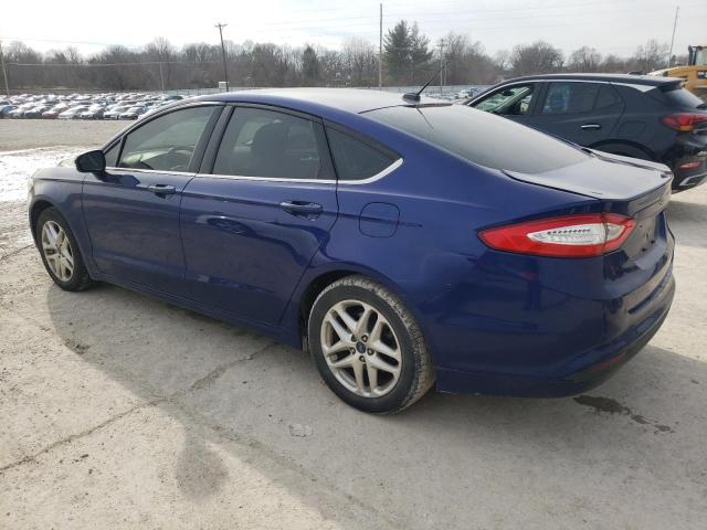 3FA6P0HRXDR133241 - 2013 FORD FUSION SE BLUE photo 2