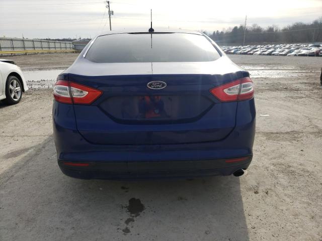 3FA6P0HRXDR133241 - 2013 FORD FUSION SE BLUE photo 6