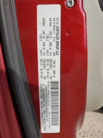 2C4RC1BG0ER439744 - 2014 CHRYSLER TOWN & COU TOURING RED photo 13