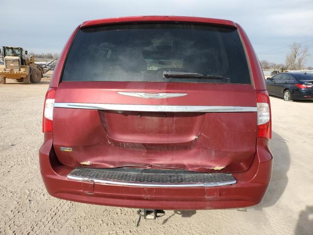 2C4RC1BG0ER439744 - 2014 CHRYSLER TOWN & COU TOURING RED photo 6