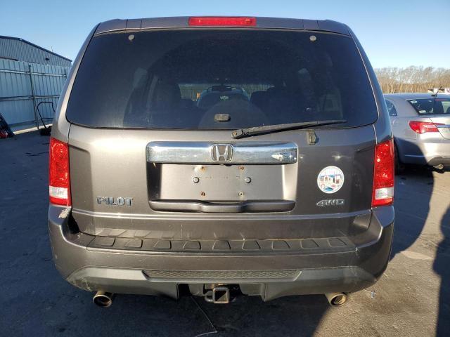 5FNYF4H59CB040401 - 2012 HONDA PILOT EXL GRAY photo 6