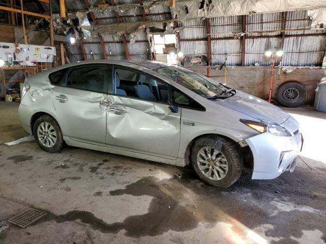 JTDKN3DP2E3049399 - 2014 TOYOTA PRIUS PLUG SILVER photo 4