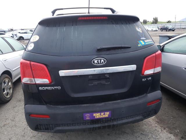 5XYKU4A26CG243184 - 2012 KIA SORENTO EX BLACK photo 6