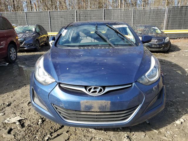 5NPDH4AE8GH749928 - 2016 HYUNDAI ELANTRA SE BLUE photo 5