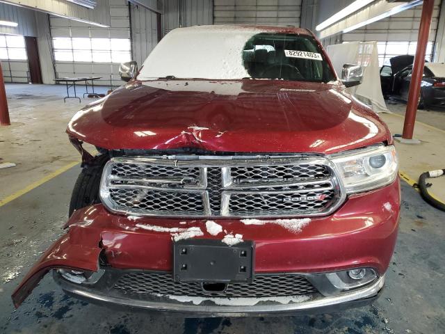 1C4RDJEG4FC114873 - 2015 DODGE DURANGO CITADEL RED photo 5