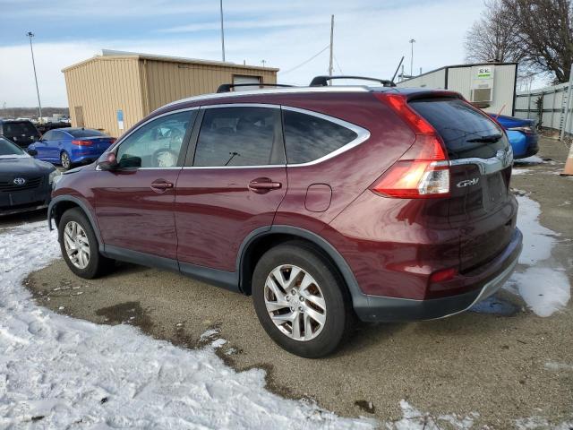 5J6RM4H5XFL022897 - 2015 HONDA CR-V EX MAROON photo 2