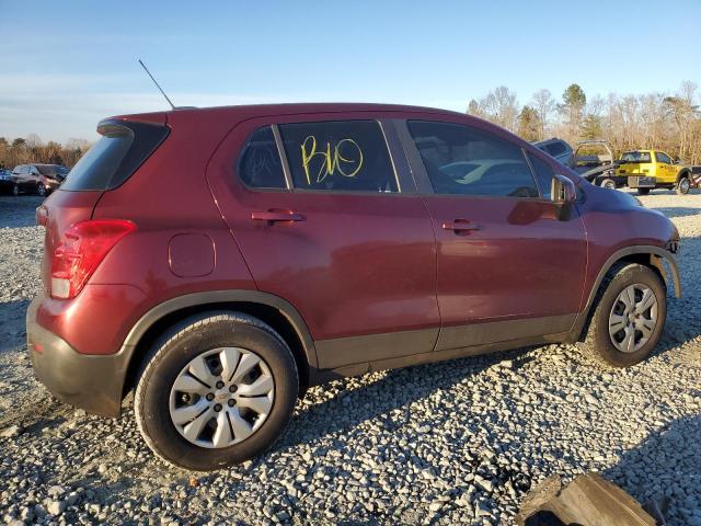 3GNCJKSBXGL246479 - 2016 CHEVROLET TRAX LS MAROON photo 3