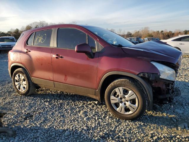 3GNCJKSBXGL246479 - 2016 CHEVROLET TRAX LS MAROON photo 4