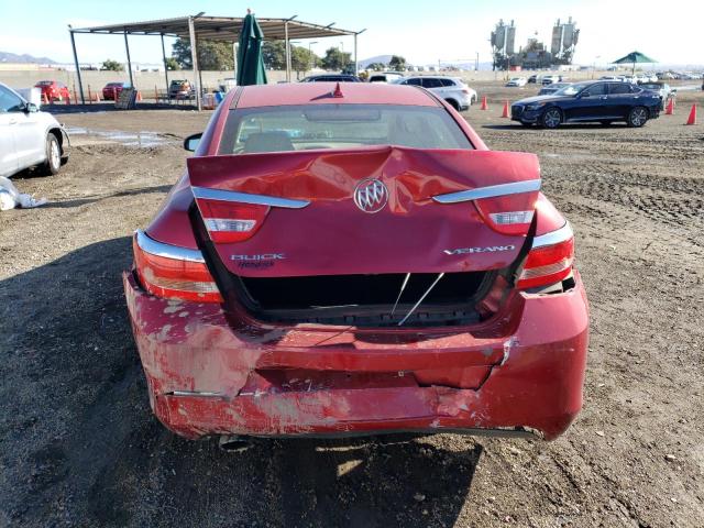 1G4PP5SK8C4161386 - 2012 BUICK VERANO RED photo 6