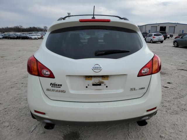 JN8AZ18W19W131736 - 2009 NISSAN MURANO S WHITE photo 6