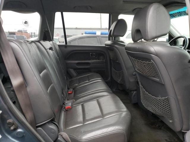 5FNYF18676B016030 - 2006 HONDA PILOT EX BLUE photo 11