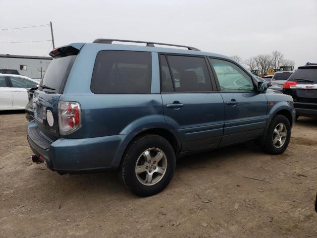 5FNYF18676B016030 - 2006 HONDA PILOT EX BLUE photo 3