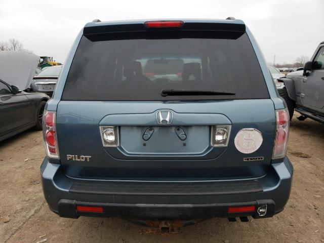 5FNYF18676B016030 - 2006 HONDA PILOT EX BLUE photo 6