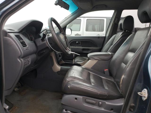 5FNYF18676B016030 - 2006 HONDA PILOT EX BLUE photo 7