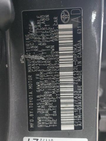 2T1KR32E67C625088 - 2007 TOYOTA COROLLA MA XR GRAY photo 12