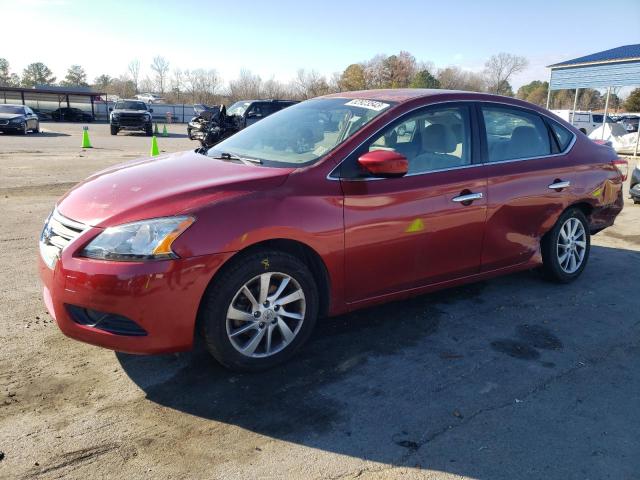 3N1AB7AP7EY262973 - 2014 NISSAN SENTRA S RED photo 1