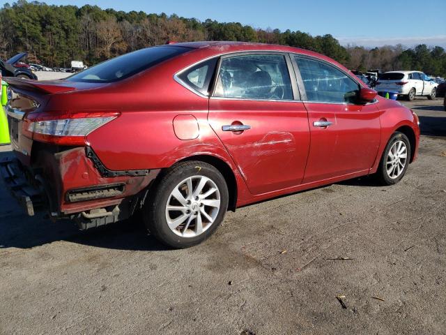 3N1AB7AP7EY262973 - 2014 NISSAN SENTRA S RED photo 3